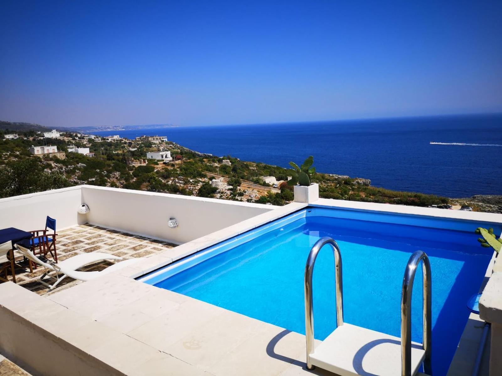 Blu Suite Cottage Sul Mare E Swimming Pool トリカーゼ エクステリア 写真
